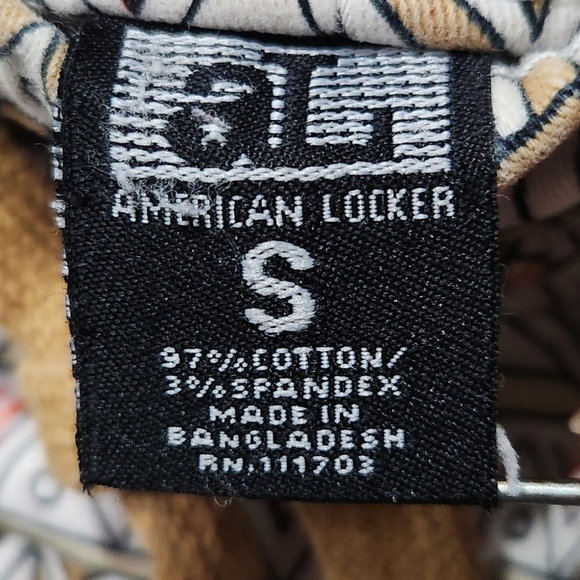 American Locker drop crotch slim fit African wheat cotton joggers men's small - Picture 7 of 7